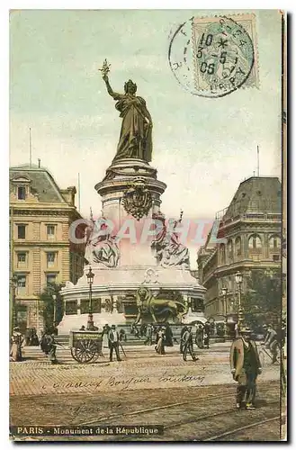 Cartes postales Paris Monument de la Republique