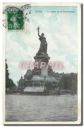 Cartes postales Paris La Satue de la Republique