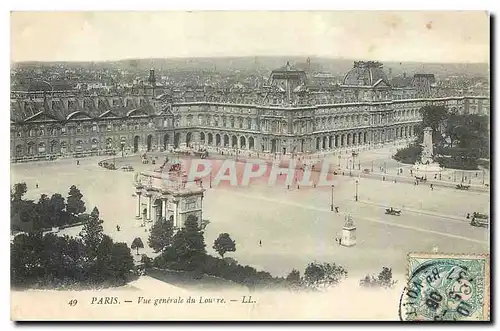 Ansichtskarte AK Paris Vue generale du Louvre