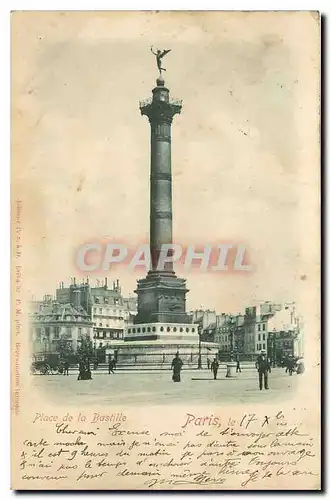 Cartes postales Paris Place de la Bastille