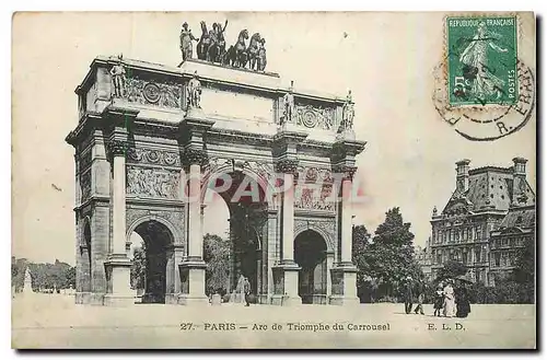 Cartes postales Paris Arc de Triomphe du Carrousel