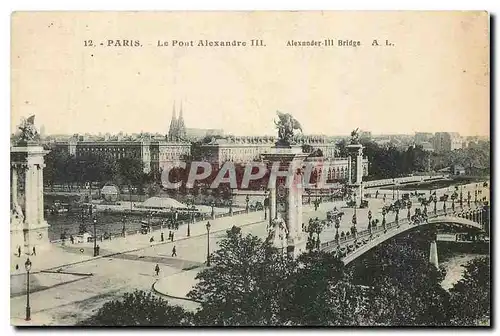 Cartes postales Paris Le Pont Alexandre III