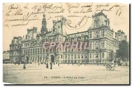 Cartes postales Paris l'Hotel de Ville