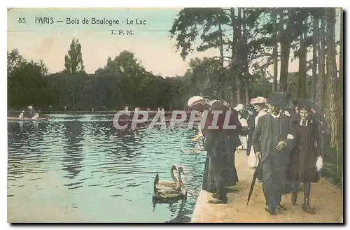 Cartes postales Paris Bois de Boulogne Le Lac