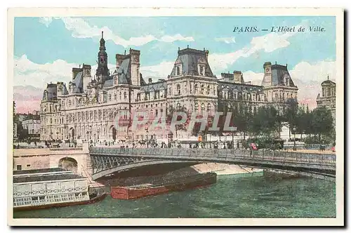 Cartes postales Paris l'Hotel de Ville