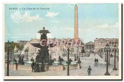 Cartes postales Paris La place de la Concorde