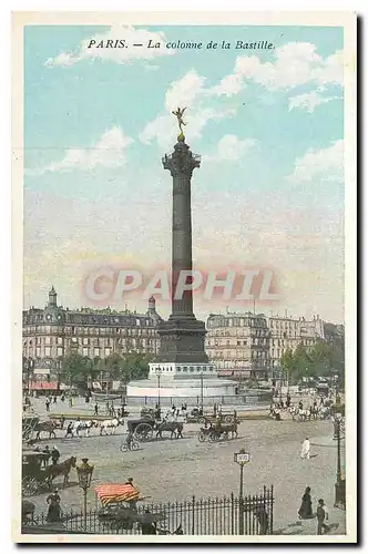 Cartes postales Paris La colone de la Bastille