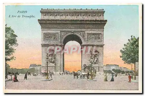 Cartes postales Paris L'Arc de Triomphe