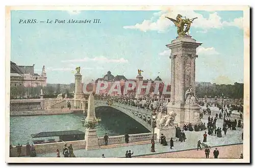 Cartes postales Paris Le Pont Alexandre III