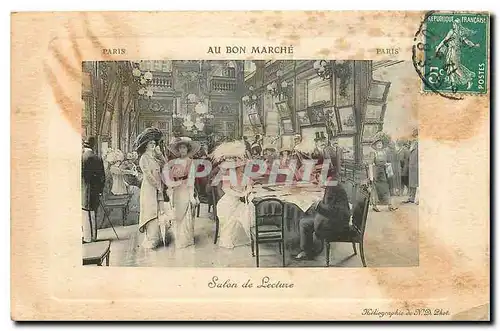 Cartes postales Paris Au Bon Marche Salon de Lecture