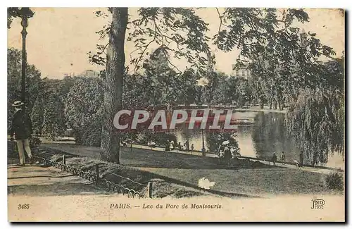 Cartes postales Paris Lac du Parc de Montsouris