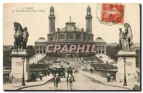 Cartes postales Paris Le Trocadero et le Pont d'Iena