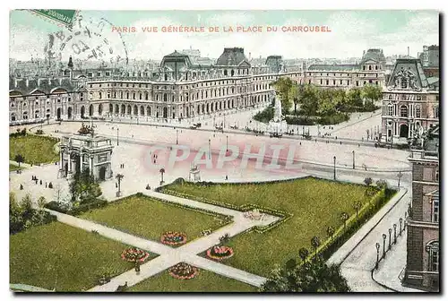 Cartes postales Paris Vue generale de la place du Carrousel