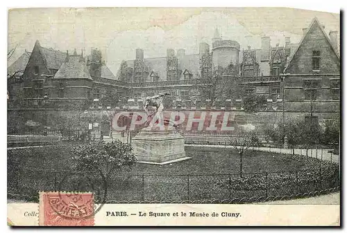 Cartes postales Paris Le Square et le Musee de Cluny