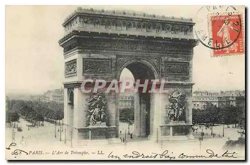 Cartes postales Paris L'Arc de Triomphe