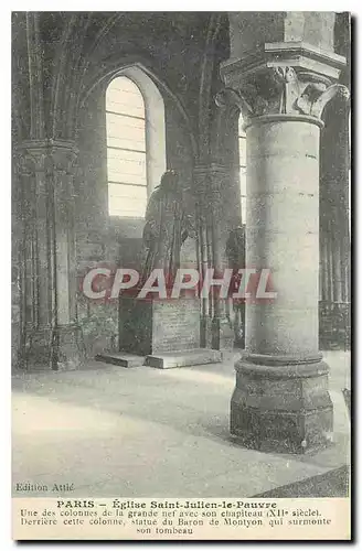 Cartes postales Paris Eglise Saint Julien le Pauvre