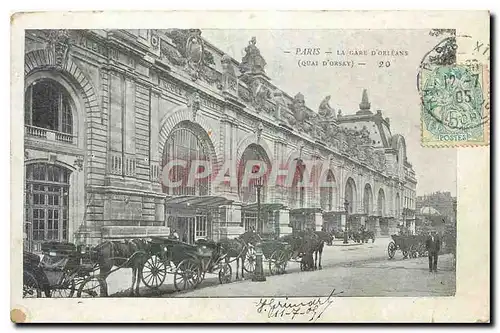 Cartes postales Paris La Gare d'Orleans