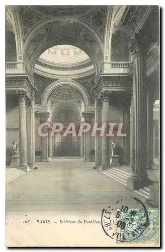 Cartes postales Paris Interieur du Pantheon