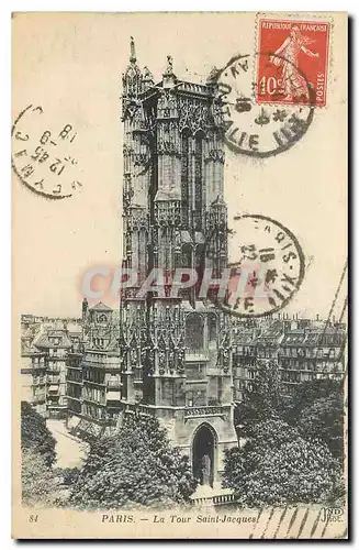 Cartes postales Paris La Tour Saint Jacques