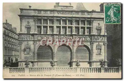 Cartes postales Paris Maison dite de Francois I Cours la Reine