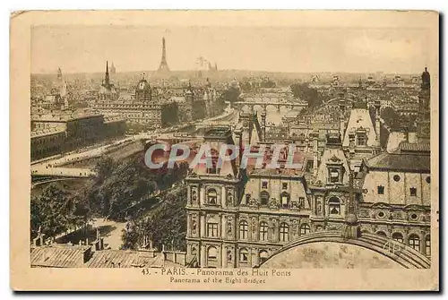 Ansichtskarte AK Paris Panorama des Huit Ponts