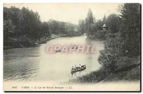 Cartes postales Paris Le Lac du Bois de Boulogne