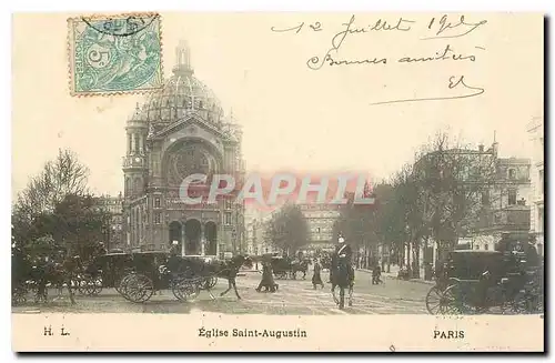 Cartes postales Paris Eglise Saint Augustin