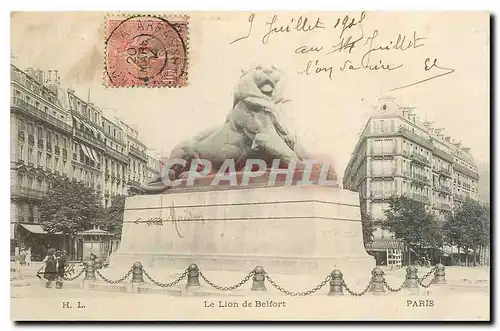 Cartes postales Paris Le Lion de Belfort