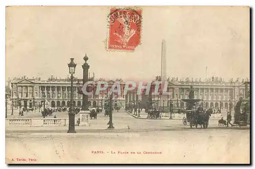 Cartes postales Paris La Place de la Concorde