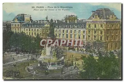 Cartes postales Paris Place de la Republique