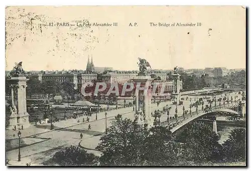 Cartes postales Paris Le Pont Alexandre III