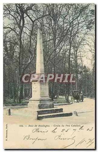 Cartes postales Bois de Boulogne Croix du Pre Catelan