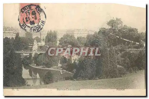 Cartes postales Paris Buttes Chaumont