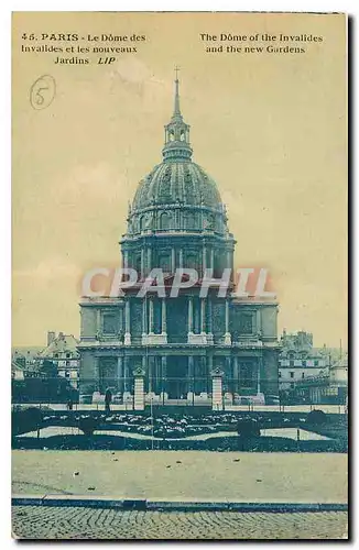Ansichtskarte AK Paris Le Dome des Invalides et les nouveaux Jardins