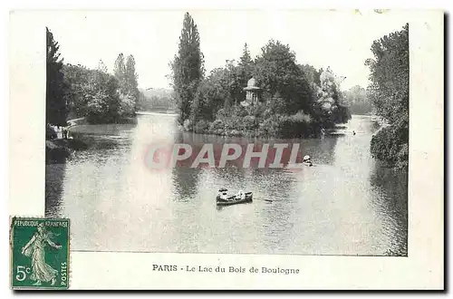 Cartes postales Paris Le Lac du Bois de Boulogne