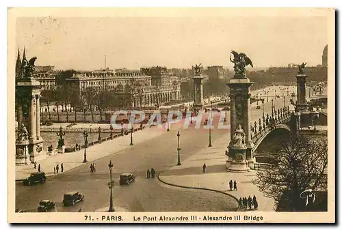 Cartes postales Paris Le Pont Alexandre III