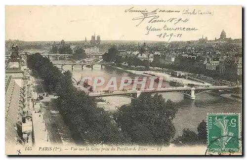 Ansichtskarte AK Paris Vue sur la Seine prise du Pavillon de Flore