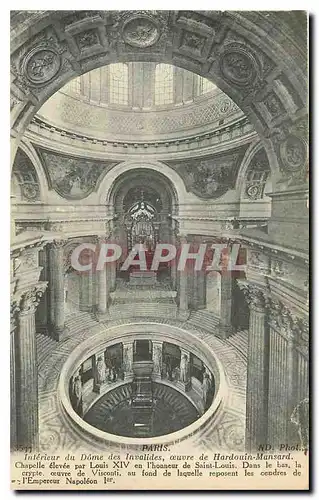 Cartes postales Paris Interieur du Dome ds Invalides