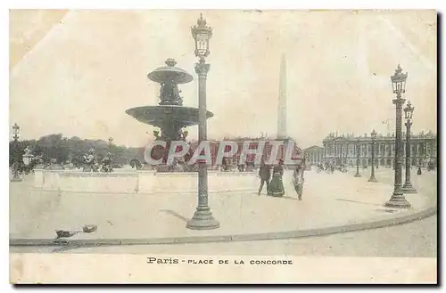 Cartes postales Paris Place de la Concorde