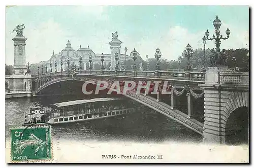 Cartes postales Paris Pont Alexandre III