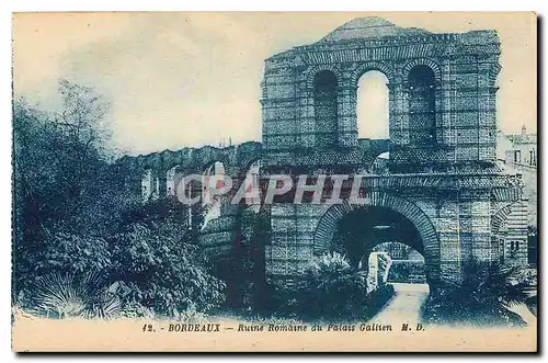 Cartes postales Bordeaux Ruine Romaine du Palais Gallien