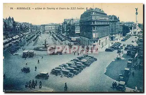 Cartes postales Bordeaux Allees de Tourny et Cours du XXX Juillet