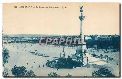 Cartes postales Bordeaux La Place des Quinconces