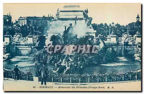 Ansichtskarte AK Bordeaux Monument des Girondes Groupe Nord