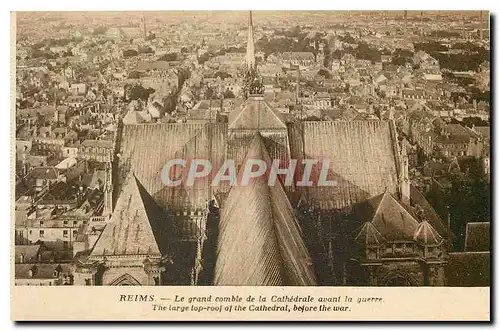 Cartes postales Reims Le grand combe de la Cathedrale