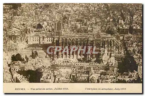 Cartes postales Reims Vue prise en avion