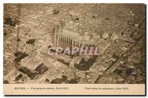 Cartes postales Reims Vue prise en avion