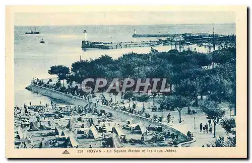 Cartes postales Royan le Square Botton et les deux Jetees