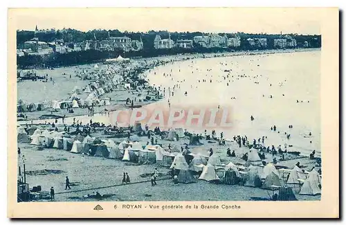 Cartes postales Royan vue generale de la Grande Conche