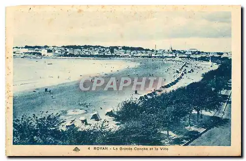 Cartes postales Royan la Grande Conche et la Ville